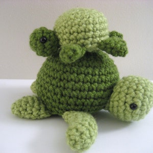 Amigurumi Crochet Sea Turtle Pattern Digital Download image 2