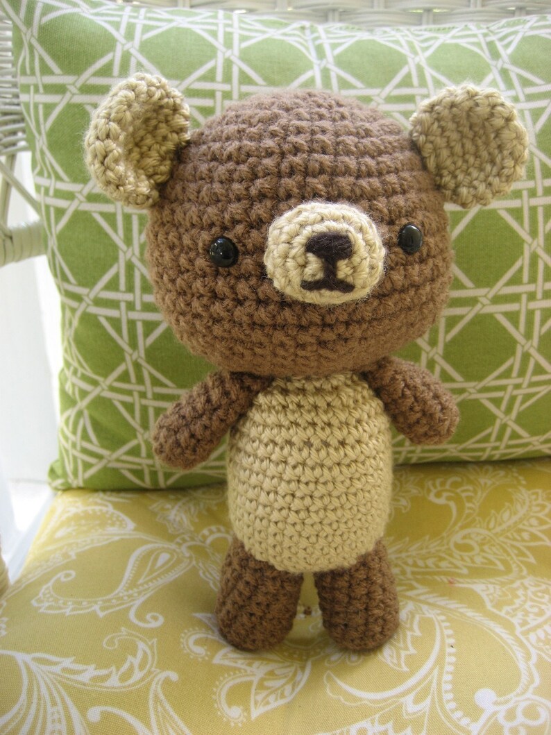 Amigurumi Crochet Bear and Mushroom Pattern Set Digital Download image 4