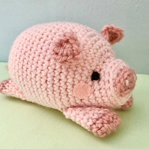 Amigurumi Crochet Pig Pattern Digital Download image 1