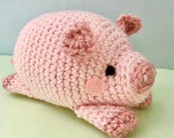 Digitale download amigurumi-varkenspatroon