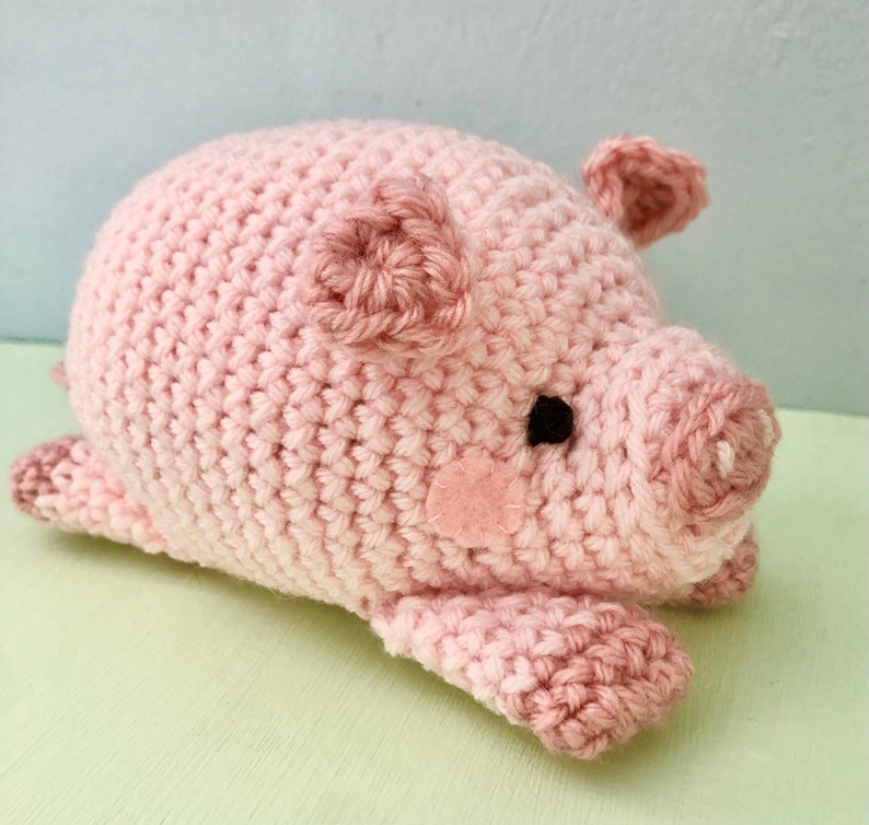 Amigurumi Crochet Pig Pattern Digital Download image 1