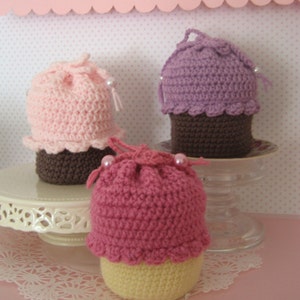 Sale Amigurumi Crochet Cupcake Purse Pattern Digital Download image 3