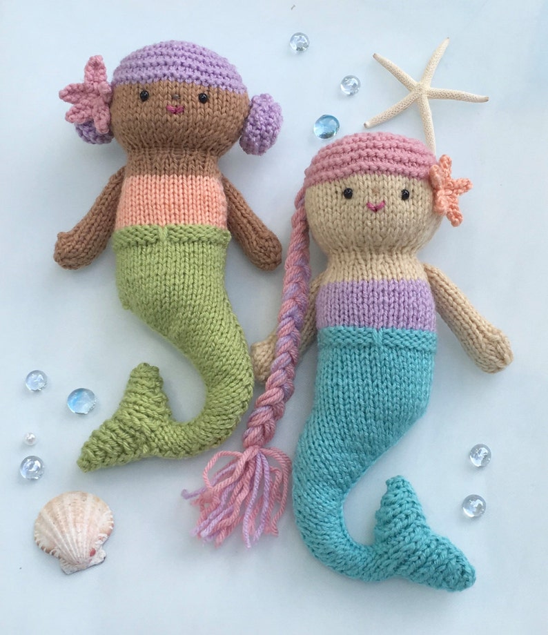 Amigurumi Knit Mermaid Dolls Pattern Digital Download image 2