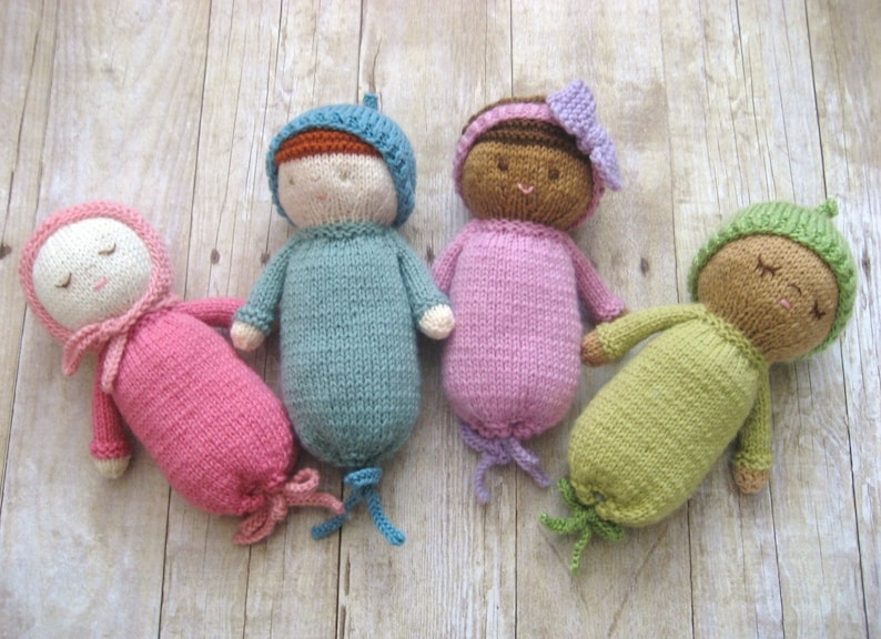 Amigurumi Knit Baby Doll Patterns Digital Download image 3