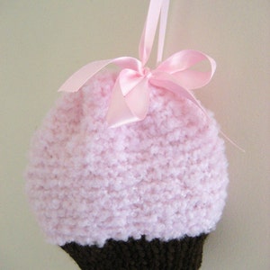 Sale Amigurumi Knit Simple Cupcake Purse Pattern Digital Download image 3