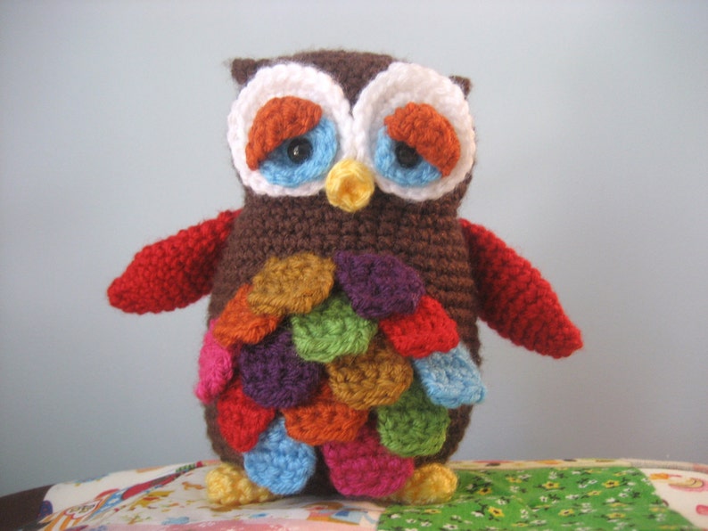 Amigurumi Crochet Mr. Hoot Owl Pattern Digital Download image 1