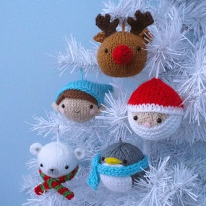 Amigurumi Knit Christmas Balls Ornament Pattern Set Digital Download image 2