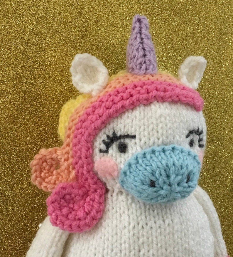 Amigurumi Knit Unicorn Pattern Digital Download image 2