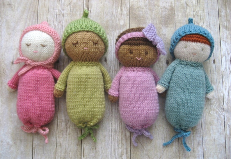 Amigurumi Knit Baby Doll Patterns Digital Download image 5