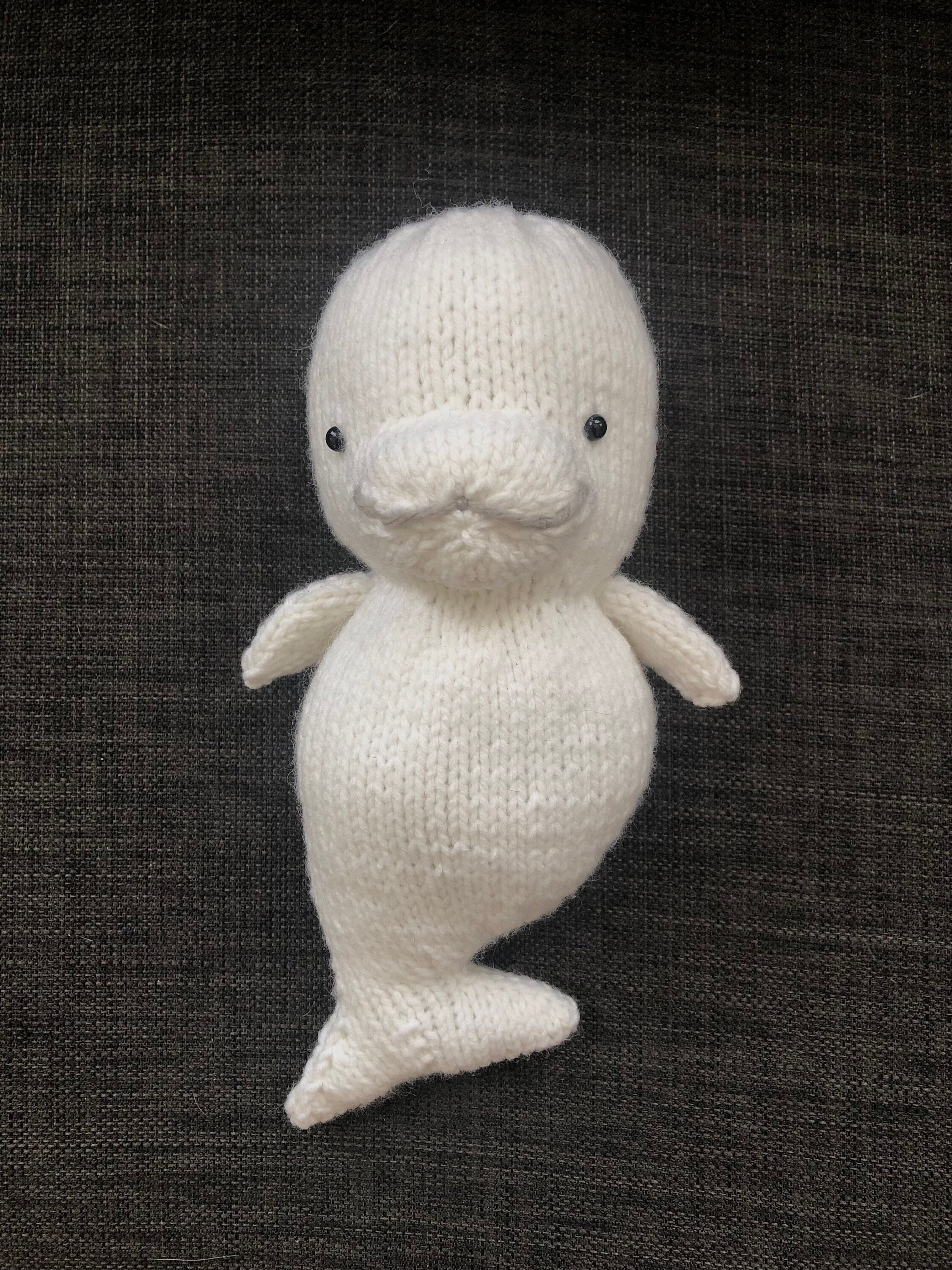 編みぐるみ編み図 シロイルカ パターン デジタルダウンロード - Etsy 日本