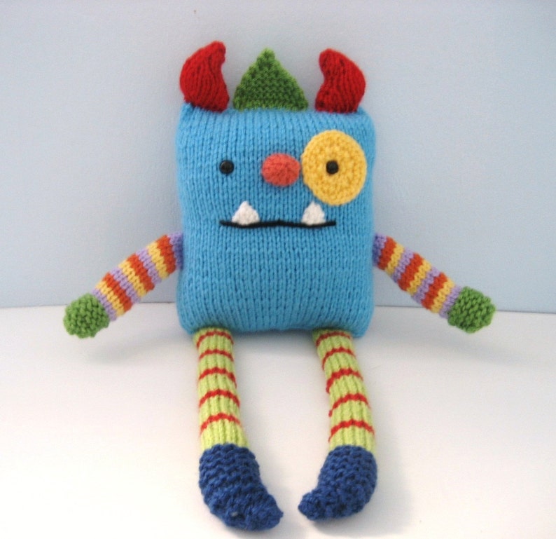 Amigurumi Knit Monster Pattern Digital Download image 1