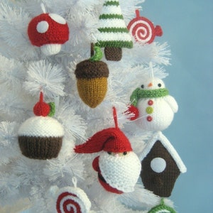 Amigurumi Knit Christmas Ornament Pattern Set Digital Download