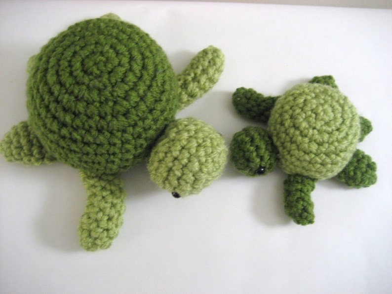 Amigurumi Crochet Sea Turtle Pattern Digital Download image 5