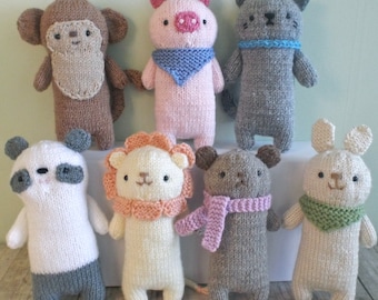 Amigurumi Knit Baby Animals Pattern Set Digital Download