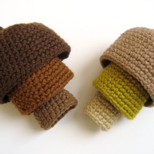 Amigurumi Crochet Nesting Acorns Pattern Digital Download image 5