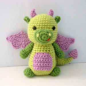 Amigurumi Crochet Dragon Pattern Digital Download image 1