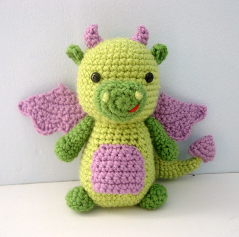 Amigurumi Crochet Dragon Pattern Digital Download image 1