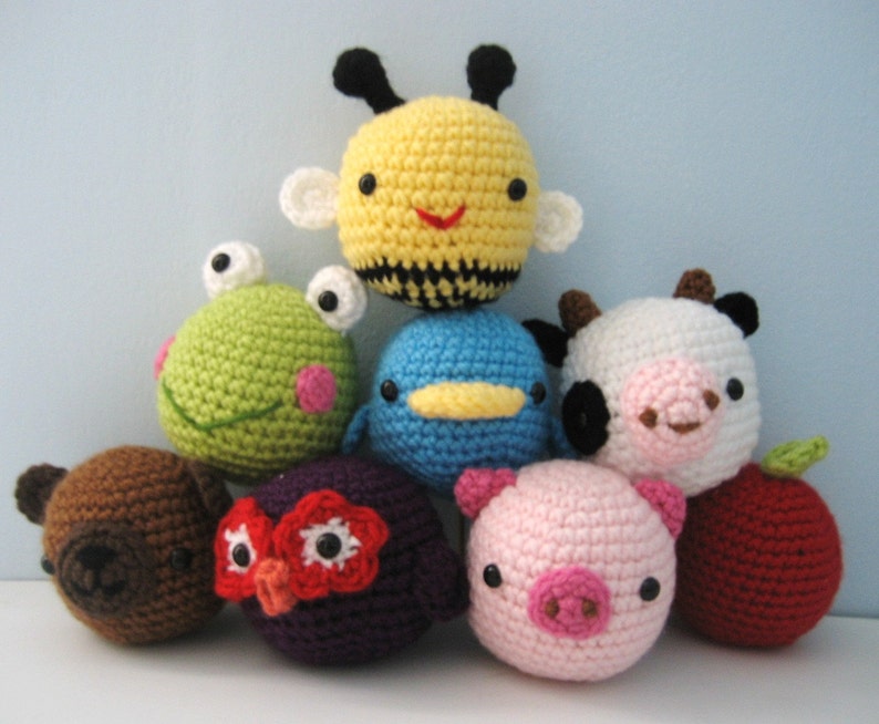 Amigurumi Crochet Animal Toys for Baby Pattern Digital Download image 4