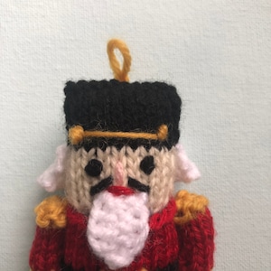 Amigurumi Nutcracker Knit Christmas Ornament Pattern Digital Download image 3