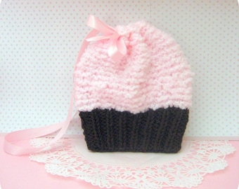 Sale - Amigurumi Knit Simple Cupcake Purse Pattern Digital Download