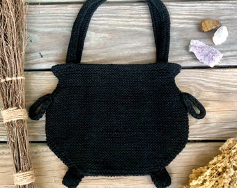 Knit Cauldron Purse Pattern Digital Download