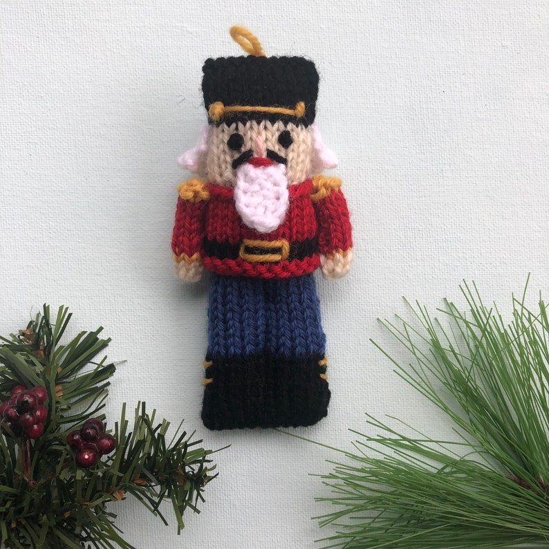 Amigurumi Nutcracker Knit Christmas Ornament Pattern Digital Download image 4