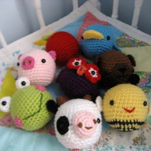 Amigurumi Crochet Animal Toys for Baby Pattern Digital Download image 2