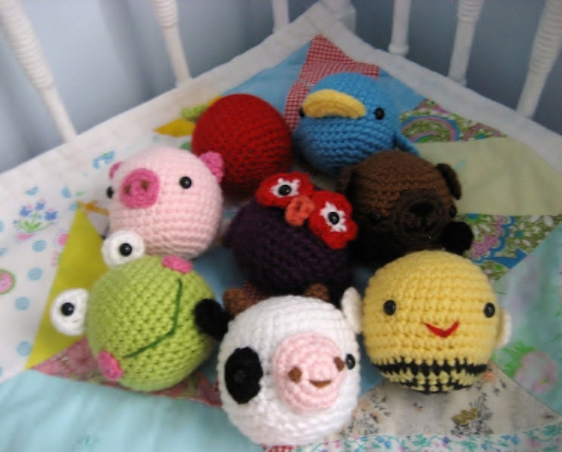 Amigurumi Crochet Animal Toys for Baby Pattern Digital Download image 2