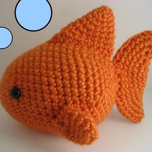 Amigurumi Crochet Goldfish Pattern Digital Download image 1