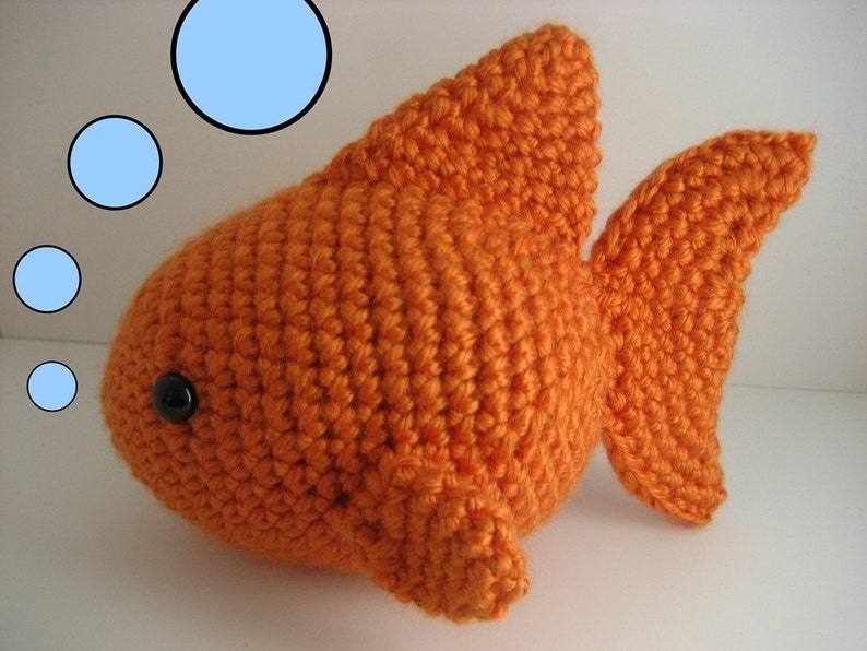 Amigurumi Crochet Goldfish Pattern Digital Download image 1