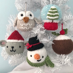 Amigurumi Knit 2022 Christmas Ornament Pattern Set Digital Download