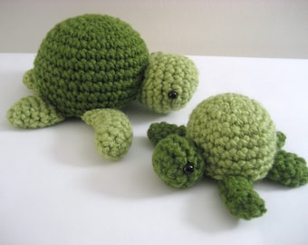 Amigurumi Crochet Sea Turtle Pattern Digital Download