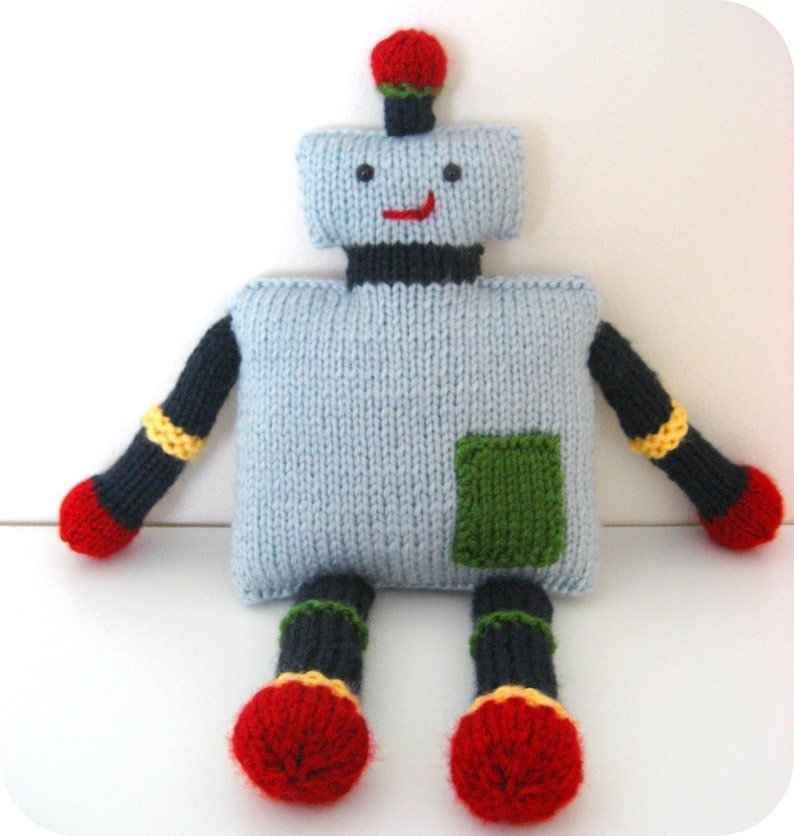 Amigurumi Knit Robot Pattern Digital Download image 1