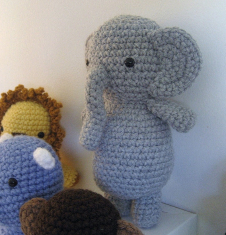 Amigurumi Crochet Safari Animals Pattern Set Digital Download image 5