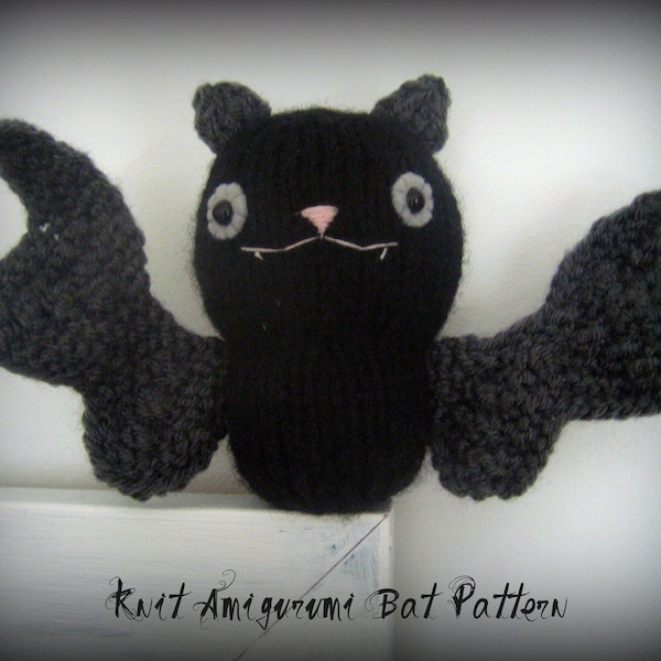 Amigurumi Knit Bat Pattern Digital Download