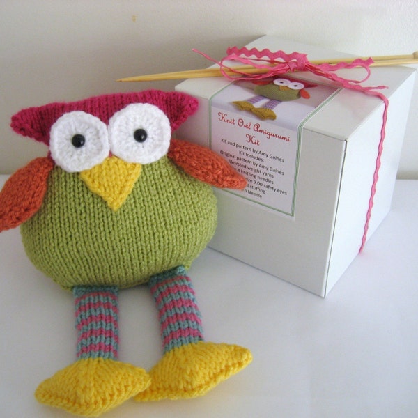 Kit - Knit Owl Kit by Amy Gaines