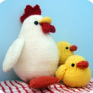 Amigurumi Knit Chicken and Chicks Pattern Set Digital Download image 4