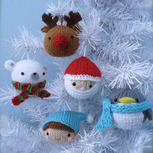 Amigurumi Knit Christmas Balls Ornament Pattern Set Digital Download image 4