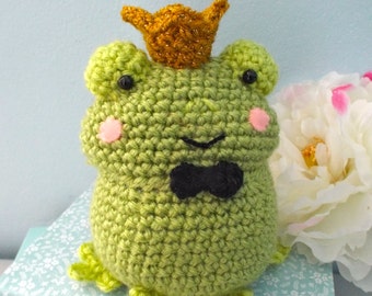 Amigurumi Crochet Frog Prince Pattern Digital Download