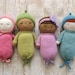 Amigurumi Knit Baby Doll Patterns Digital Download