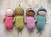 Amigurumi Knit Baby Doll Patterns Digital Download 