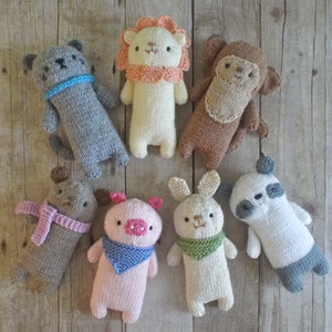 Amigurumi Knit Baby Animals Pattern Set Digital Download image 2