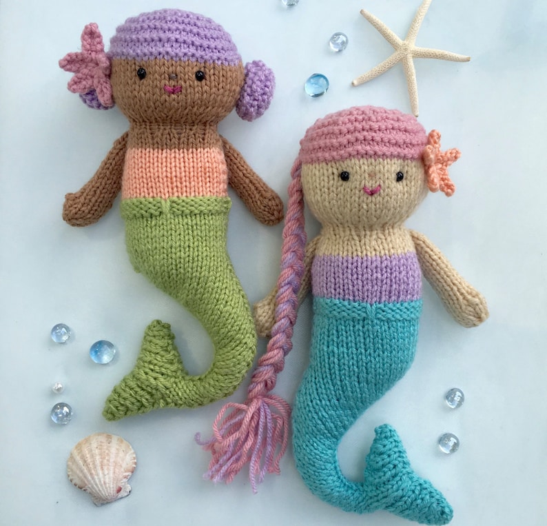 Amigurumi Knit Mermaid Dolls Pattern Digital Download image 4