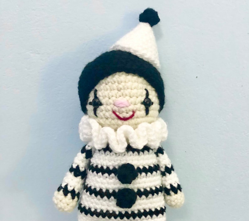 Amigurumi Crochet Pierrot Clown Pattern Digital Download image 2