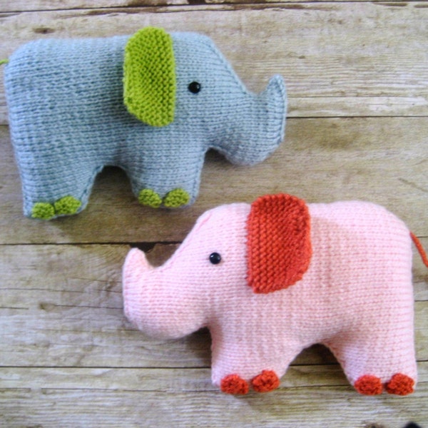 Amigurumi Knit Elephant Pattern Digital Download