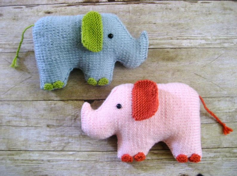 Amigurumi Knit Elephant Pattern Digital Download image 1