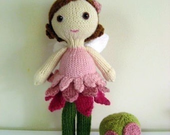 Amigurumi Knit Fairy Doll and Mushroom Pattern Set Digital Download