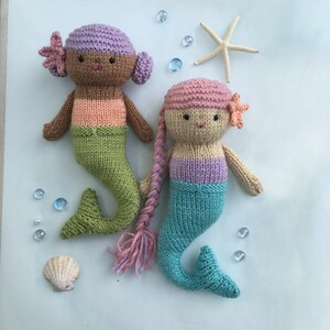 Amigurumi Knit Mermaid Dolls Pattern Digital Download image 5