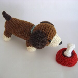 Amigurumi gehaakte puppy speelset patroon digitale download afbeelding 5