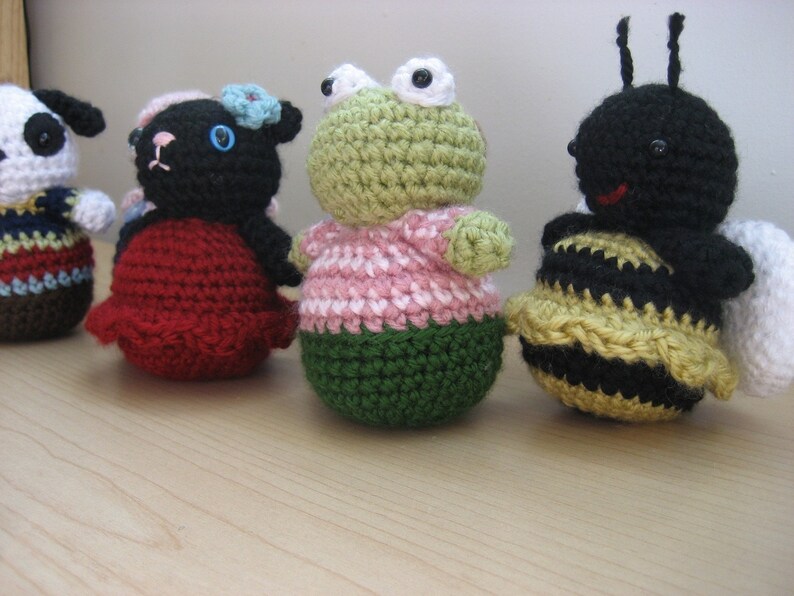 Amigurumi Crochet Roly-Poly Animal Pattern Set Digital Download image 3